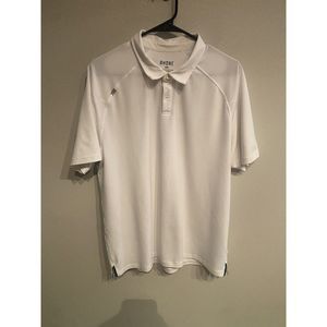 Rhone Mens XL Knit Polo White Performance Golf Stretch SP
